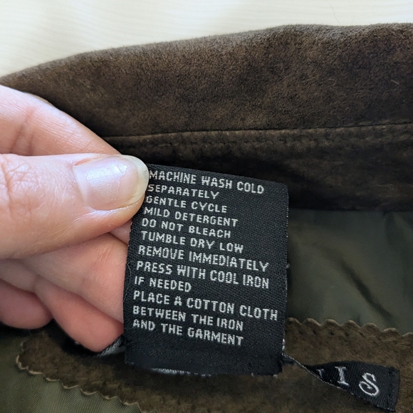 90s VTG Brown Leather Button Up Shirt - Picture 6 of 13